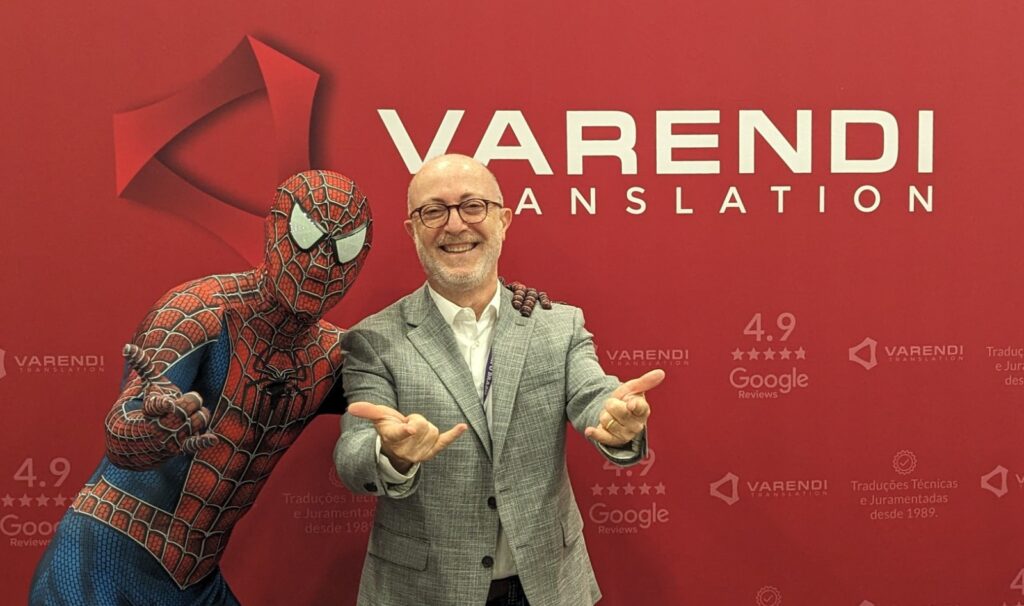 Fuad e Homem Aranha, na Expo Brazil 2024 - Varendi Translation